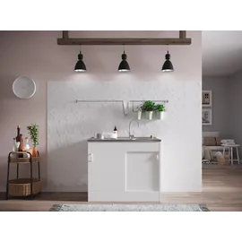 Respekta Unterschrank Komplettspüle 100 x 60 cm Weiß