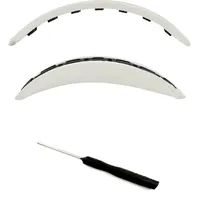 JOYSOG Quietcomfort 45 Kopfband-Abdeckung für Bose QuietComfort QC35 QC35II QC45 QC SE Kopfhörer, Ersatz-Kopfbandkissen, Cremeweiß