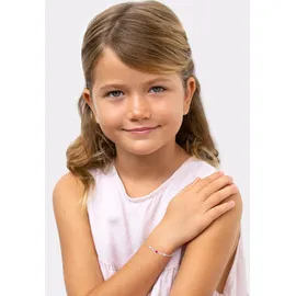 Elli Beads Armband Kinder Rosa mit Kristallen 925 Sterling Silber