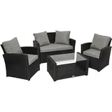 Svita ROMA Lounge-Set schwarz