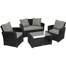 Svita ROMA Lounge-Set schwarz