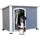 Kerbl Hundehütte Kenny 113 x 77 x 81 cm Holz Grau/Weiß