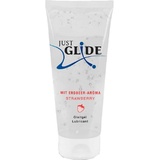 Just Glide Gleitgel Strawberry - mit Erdbeergeschmack, Tube mit 200ml, 1-tlg., aromatisiertes Gleitgel