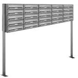 AL Briefkastensysteme 25 Fach Silber