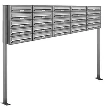 AL Briefkastensysteme 25 Fach Silber
