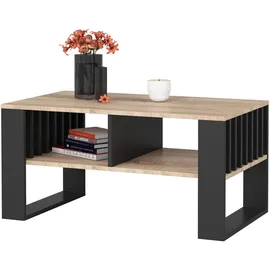 milord furniture Couchtisch Schwarz Eiche 92 x 45 x 53 cm