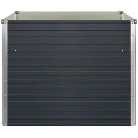 vidaXL Garten-Hochbeet verzinkter Stahl 100 x 100 x 77 cm Anthrazit