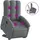 vidaXL Massagesessel mit Aufstehhilfe Polyester 93 x 101 x 93 cm Dunkelgrau