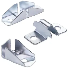 boomet Wandregalhalter Aufsteckhalter für Regalboden, 12-tlg., Regalsystem Wandregalhalter Regalverbinder