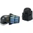 Polini kids Luftfilter Air Box 90° Ø46mm Schwarz/Blau