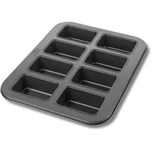 RBV Birkmann Birkmann, Laib & Seele, Mini-Kastenform, eckige Backform für gleichzeitig 8 kleine Brote und Kuchen, sehr gute Antihaftbeschichtung, mit Rezept, 210356