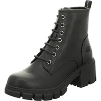 Dockers by Gerli Schnürstiefelette Warmfutter für Damen, schwarz, Größe 37 EU