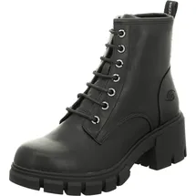 Dockers by Gerli Schnürstiefelette Warmfutter für Damen, schwarz, Größe 37 EU