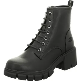 Dockers by Gerli Schnürstiefelette Warmfutter für Damen, schwarz, Größe 37 EU