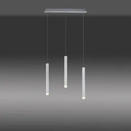 just light. Bruno 3-flg. 55 cm Aluminium silber