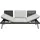 Outdoor Edge Bali Gartensofa Loungesofa grau