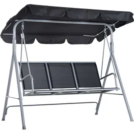 Outsunny Hollywoodschaukel grau 3-Sitzer