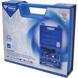 BRILLIANT TOOLS Mini Druckluft-Stabschleifer-Satz 15-tlg.
