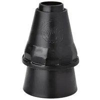 sallys Spritztüllenadapter - Adapter aus lebensmittelechtem, hochwertigem Kunststoff - für alle Tüllen und Spritzbeutelfixierung, schwarz