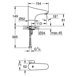 Grohe Europlus E 36207 Sensor-Armatur (36207001)