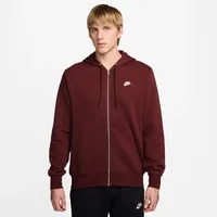 Nike Herren Sweatjacke Club FN3861-619 XL - Dk Team Red/Dk T Red/Wht - XL