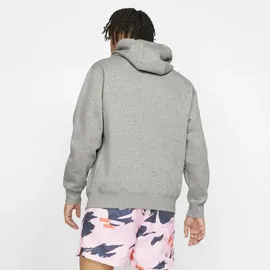 Nike Sportswear Club Fleece Hoodie 063 dk grey heather/matte silver/white L