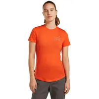 Icebreaker Merino 125 Cool-Lite Sphere Across the Peaks T-Shirt orange S