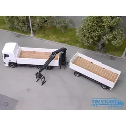 Elbe-Modell Holz Auflage für Herpa Baustoff HZ dunkel EM601