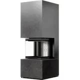 Kaminbausatz KRATKI NBC 500/500 Hoch 8 kW Ø 200 Sinter FOKOS GRAFITE mit Türfeder - Grau