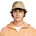 Unisex Hat Cap Parachute Beige/Metallic Silver L