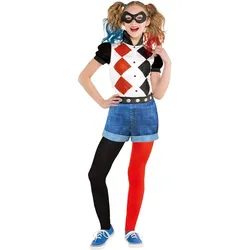 Harley Quinn Lizenz Kinderkostüm - Kinder-10-12-Jahre