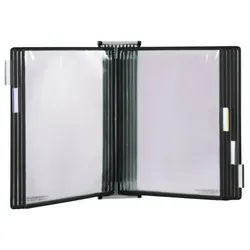 Wandhalterset mit 10 Taschen, schwarz