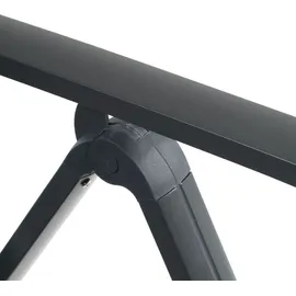 Greemotion Grenada Klappsessel 61 x 67 x 110 cm anthrazit/schwarz