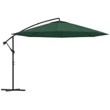 vidaXL Freiarm-Sonnenschirm Ø 350 cm grün