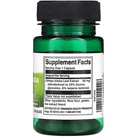 Swanson Ginkgo Biloba Extrakt Kapseln 30 St.