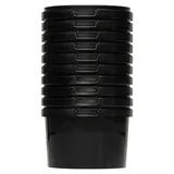 Benbow Eimer mit Deckel schwarz 0,5 l 10-teilig