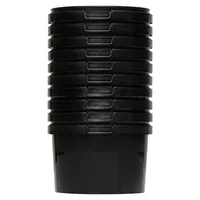 Benbow Eimer mit Deckel schwarz 0,5 l 10-teilig