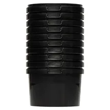 Benbow Eimer mit Deckel schwarz 0,5 l 10-teilig