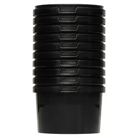 Benbow Eimer mit Deckel schwarz 0,5 l 10-teilig