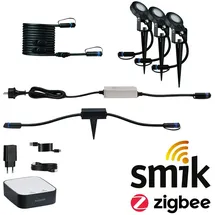 Paulmann Bundle Plug & Shine Smart Home smik Gateway - LED Erdspieß Sting