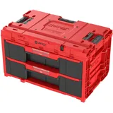 QBRICK SYSTEM Werkzeugkoffer Werkzeugkasten Leer Werkzeugkiste ONE Drawer 2 Toolbox 2.0 RED Ultra HD Rot 587 x 380 x 340 mm