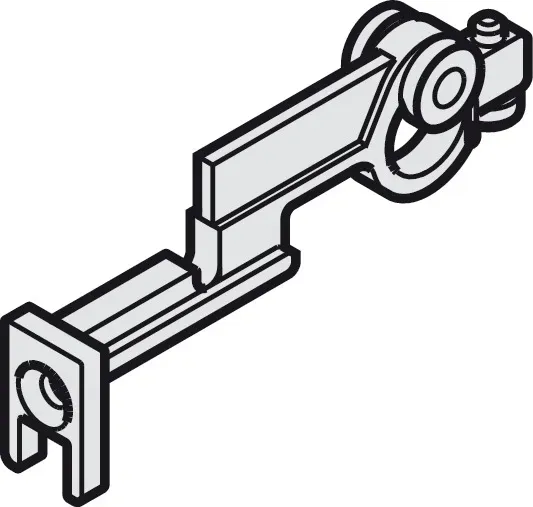 Laufwerk, Hawa Clipo 15 G, in Glasfixierungsprofil oben