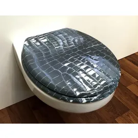 ADOB WC-Sitz Leder Schwarz