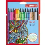 Stabilo Pen 68 Kartonetui 18 St.
