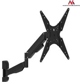 Maclean Brackets Universal Wandhalterung TV Monitor Schwenkbar Gasfeder bis 55" Zoll bis 22kg - Schwarz