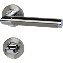 Alpertec WC-Rosettengarnitur Lissabon Edelstahl Silber