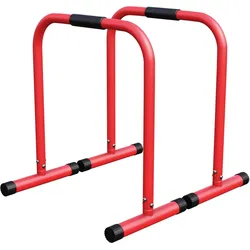 Push-up Stand Bar Parallettes Schwarz/Rot/Blau ROT No Size