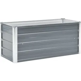 vidaXL Garten-Hochbeet verzinkter Stahl rechteckig 100 x 40 x 45 cm Grau 