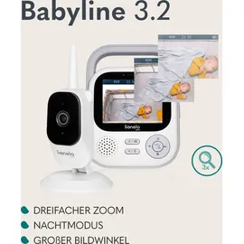 lionelo Babyline 3.2, Camera, Full HD Wi-Fi, Zwei-Wege-Kommunikation, 1920x1080 px, Range 50 / 350m Nachtmodus 3x Zoom