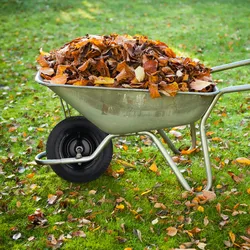 Relaxdays Schubkarrenrad 4.80 4.00-8, luftbereift, Stahlfelge, Rad mit Achse, Ersatzrad Schubkarre, bis 120 kg, schwarz